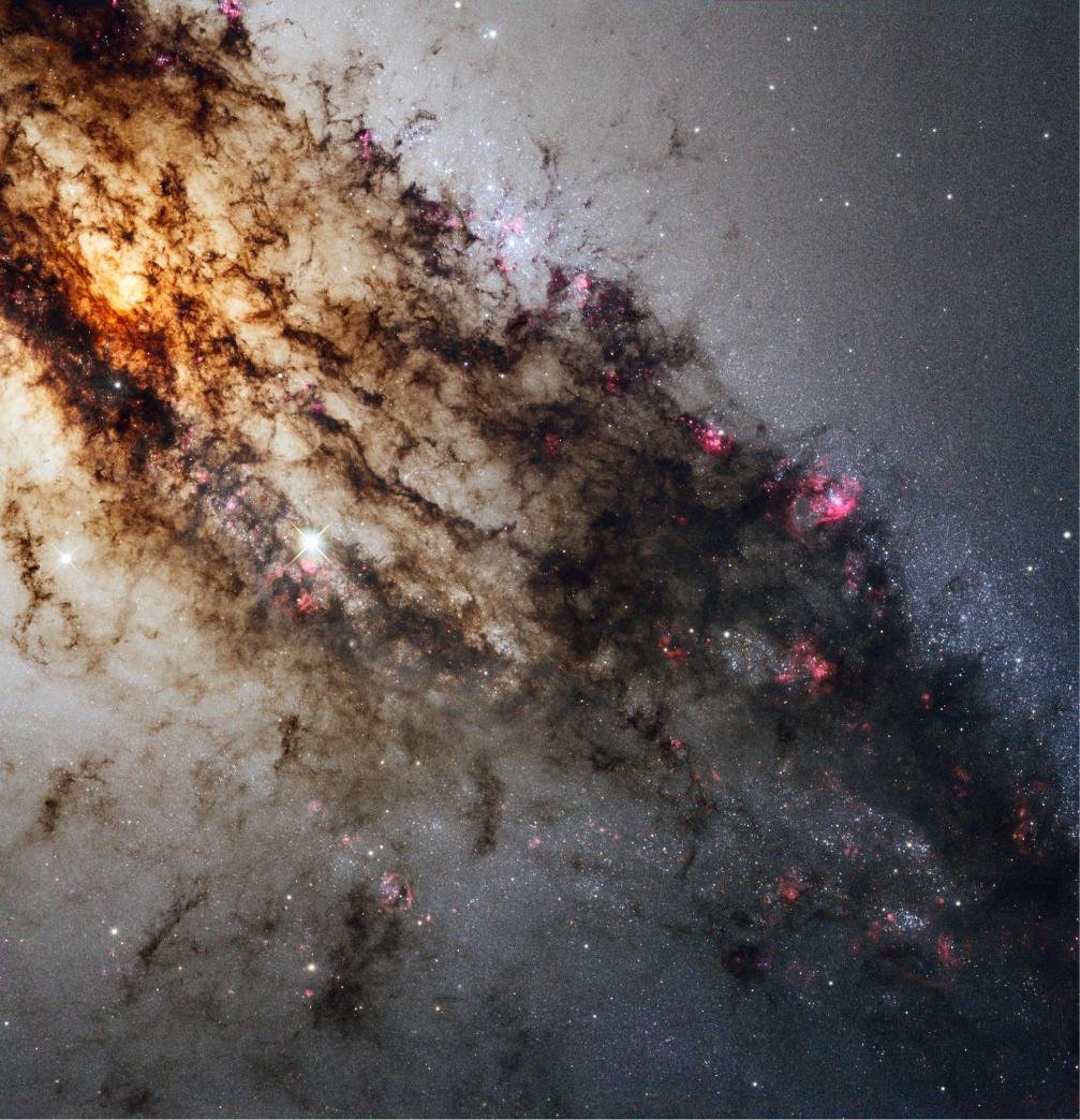 Hubble view of Centaurus A