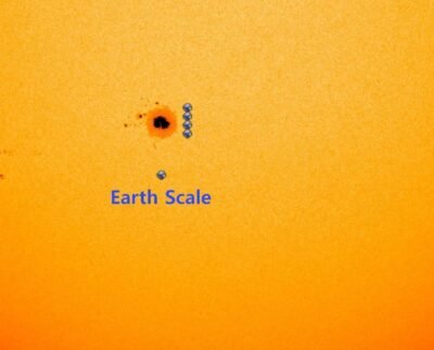 Giant Sunspot Solar Flare