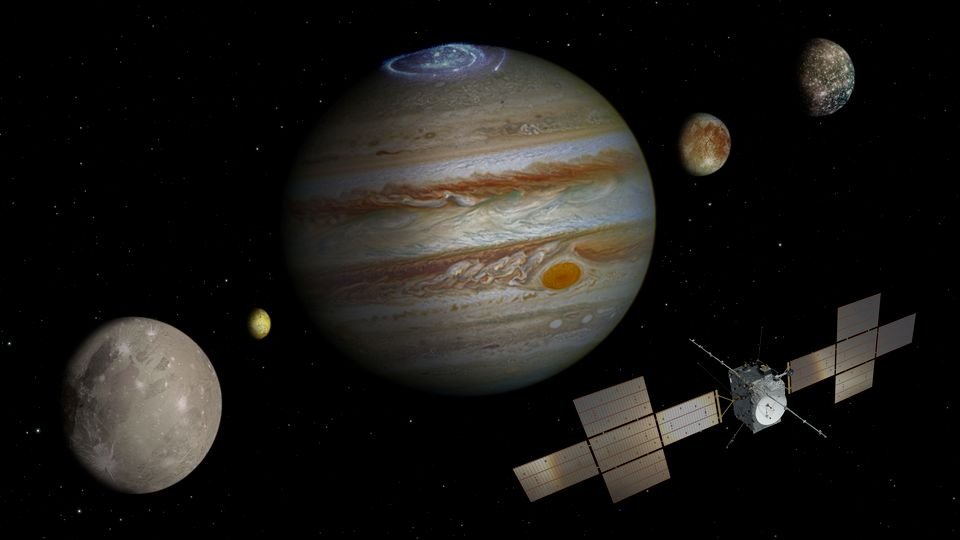 JUICE spacecraft at Jupiter
