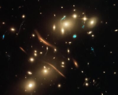 Galaxy Cluster that bends light