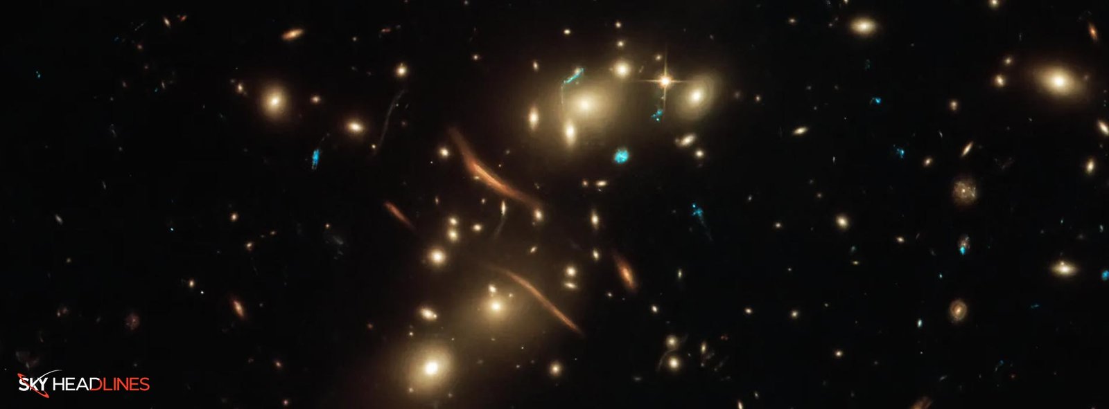Galaxy Cluster that bends light