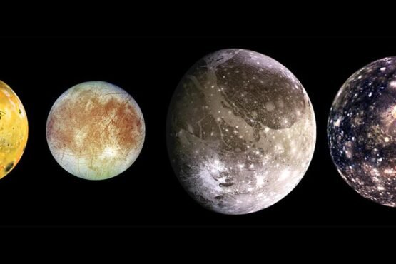 What are the four main Jupiter moons?