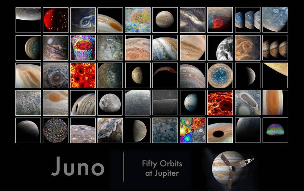 NASA’S JUNO MISSION MARKS 50 ORBITS AROUND JUPITER